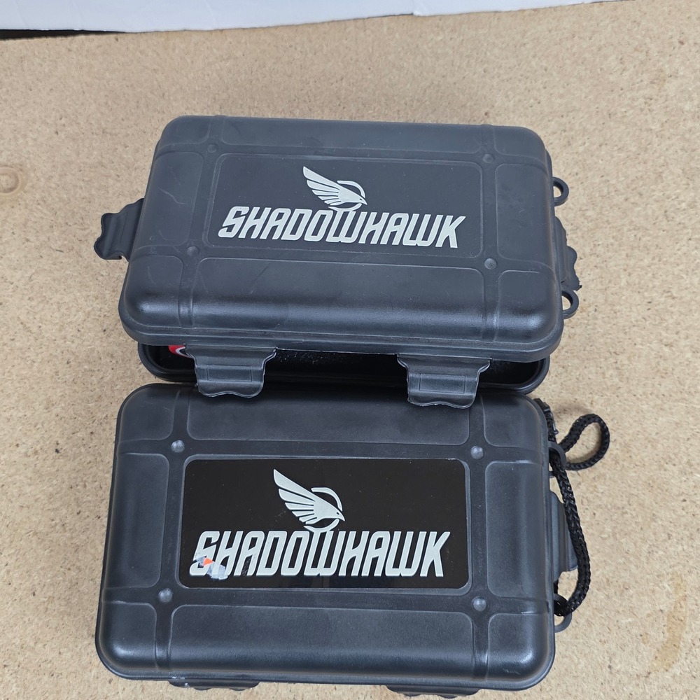 Shadowhawk Tactical Flashlight Hard‎ Cases with Battery Charger only camping